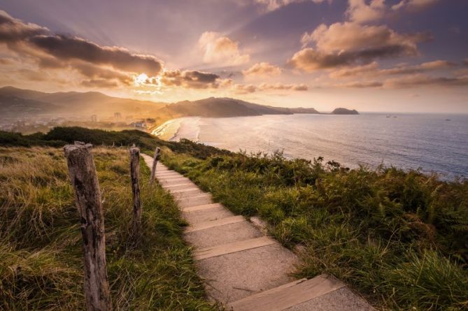 el camino: foto en Zarautz