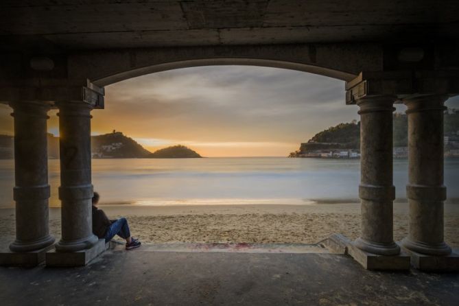 cuadro de la bahia: foto en Donostia-San Sebastián