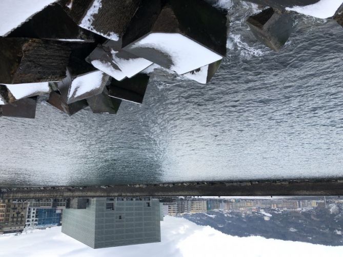 Cubos de nieve: foto en Donostia-San Sebastián