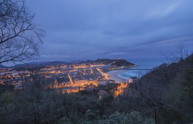 Donostia de noche: foto en Donostia-San Sebastián