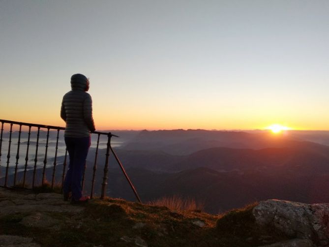 Egunsentian Aitzgorrin: foto en Zegama