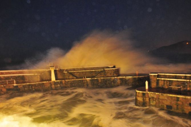 Ekaitza: foto en Zarautz