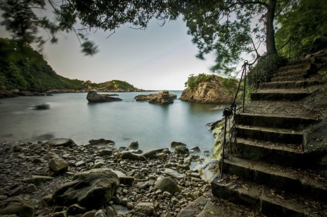 escaleras al paraiso: foto en Hondarribia