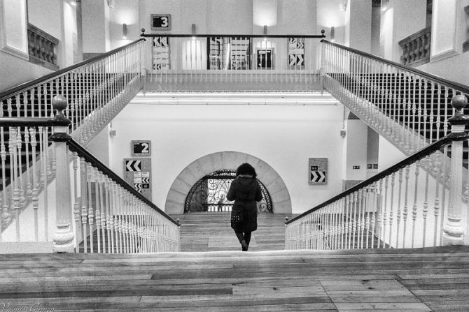 escaleras de Tabacalera: foto en Donostia-San Sebastián