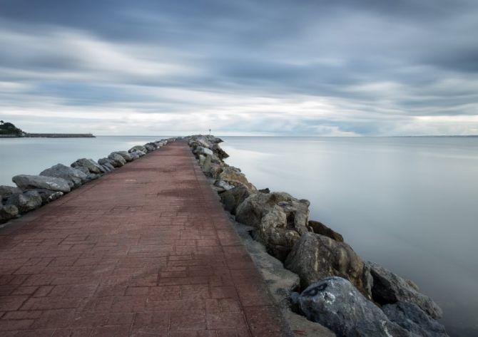 Espigón: foto en Hondarribia