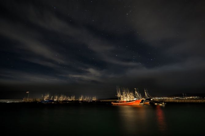 Estrellas y nubes: foto en Hondarribia