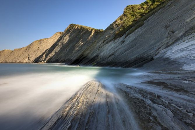 flysch caribeño: foto en Deba