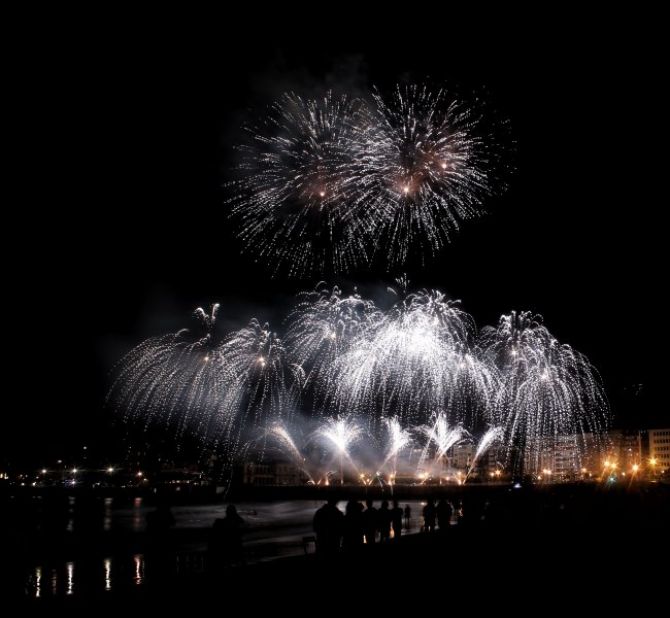 Fuegos artificiales: foto en Donostia-San Sebastián