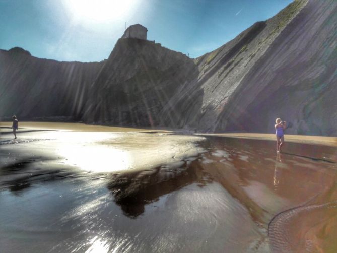 Hondartzan: foto en Zumaia