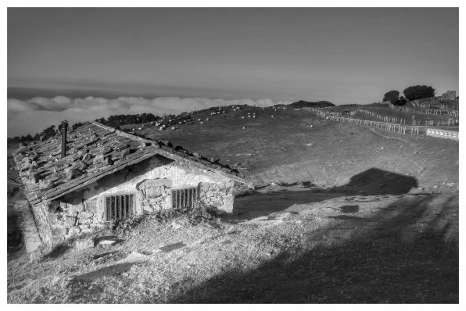 Jaizkibel atardecer BW: foto en Hondarribia