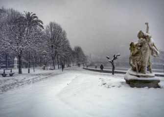 Las bailarinas bajo la nieve