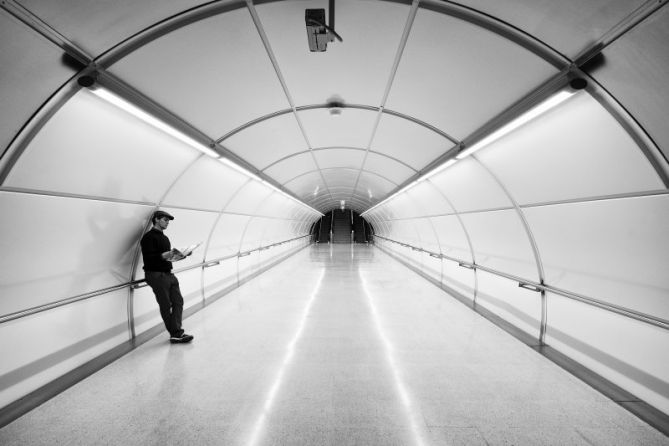 El lector: foto en Donostia-San Sebastián