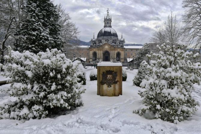 Loiola nevado: foto en Azpeitia