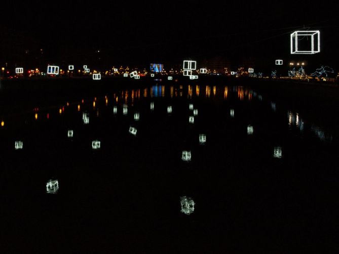 Luces de Navidad: foto en Donostia-San Sebastián