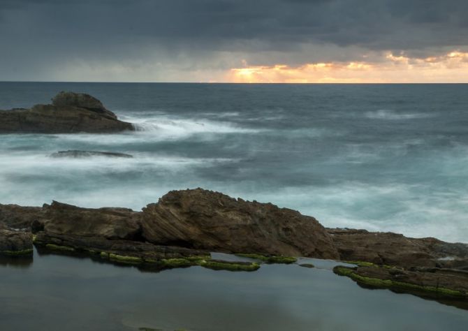 mar cantabrico: foto en Hondarribia