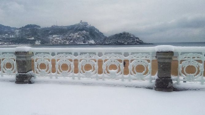 Nieve: foto en Donostia-San Sebastián