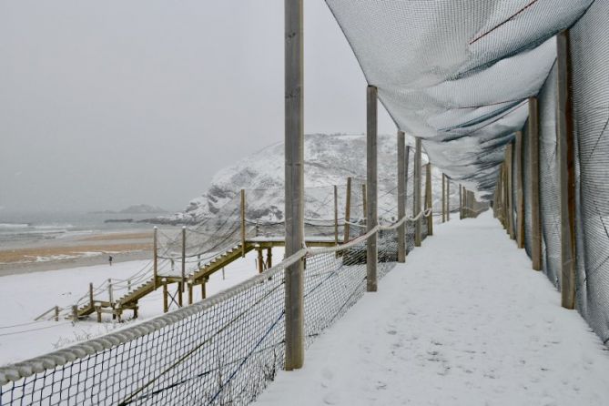 Nieve en Iñurritza : foto en Zarautz