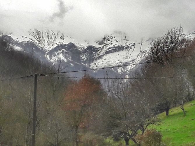 Nieve en Uzturre: foto en Tolosa