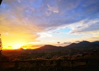 Nubes caprichosas sobre el Adarra 