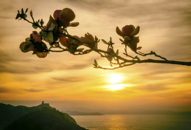  Ocaso Monte Igueldo : foto en Donostia-San Sebastián