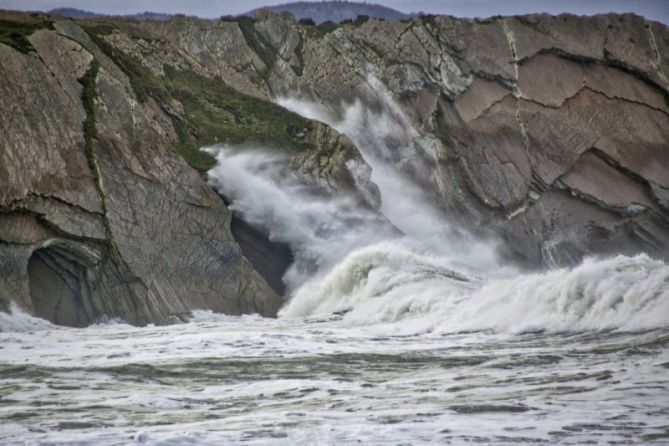 Oleaje en Zumaia: foto en Zumaia