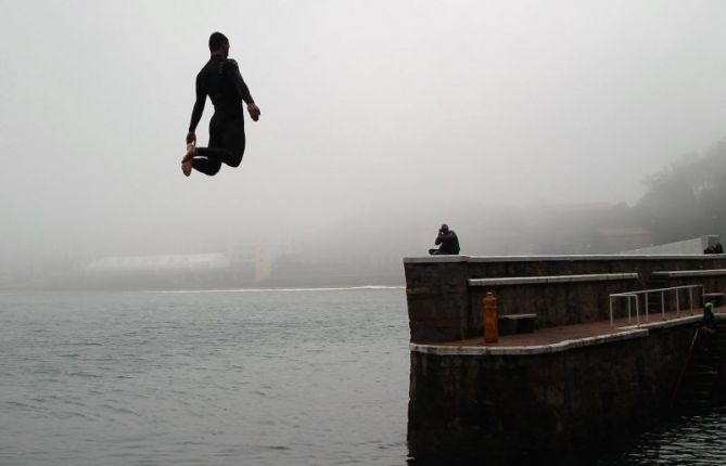 Parando el tiempo: foto en Zarautz