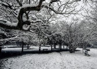 Parque nevado en Hondarribia