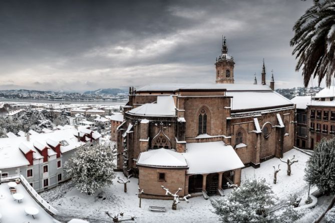 Parroquia nevada: foto en Hondarribia