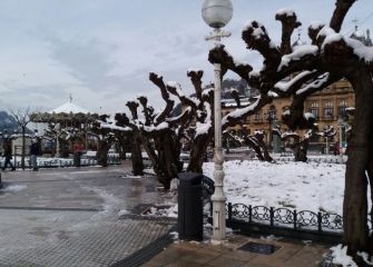 Paseo de la concha nevado