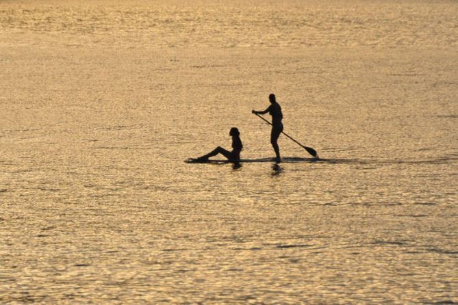 Un paseo en la mar : foto en Zarautz