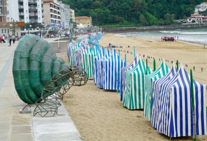 Playa de Zarauz: foto en Zarautz