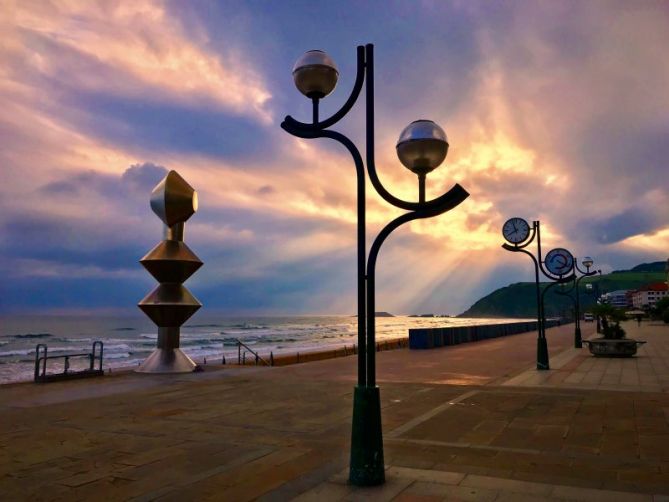 A primera hora: foto en Zarautz