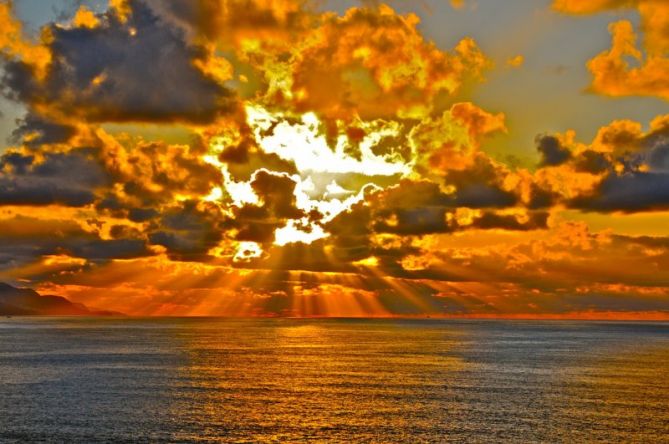 Puesta de Sol : foto en Zumaia