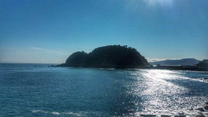 un raton en el mar: foto en Getaria