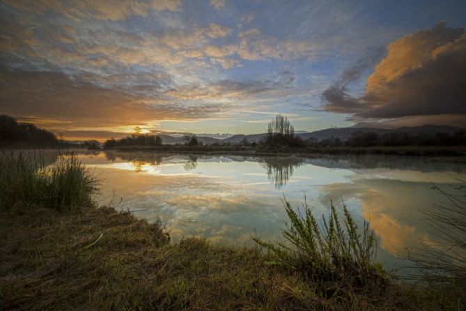 reflejos mañaneros: foto en Hondarribia