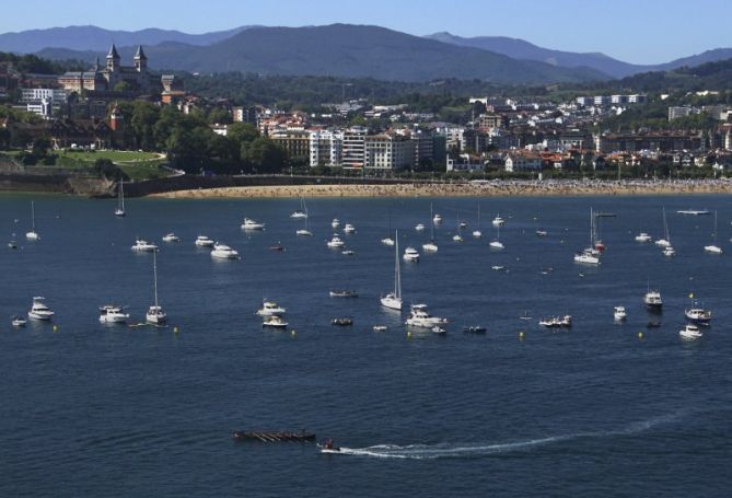 Regatas de traineras: foto en Donostia-San Sebastián