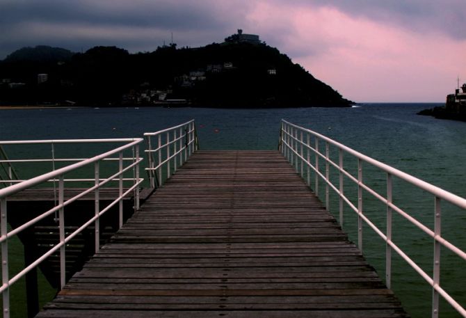 Soledad azul: foto en Donostia-San Sebastián