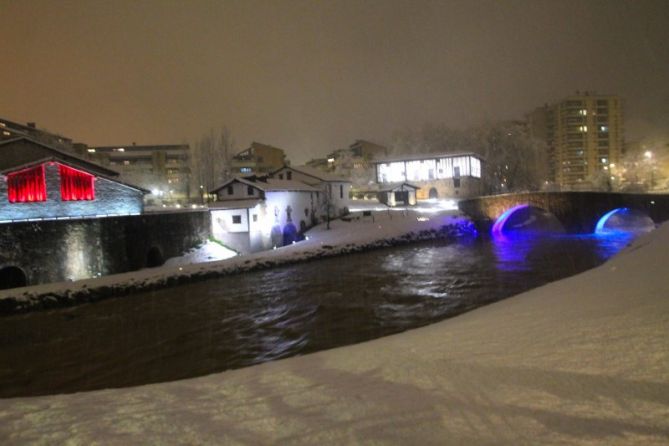 Tras la nevada: foto en Beasain