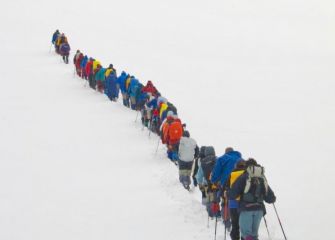 Trekking en la nieve 