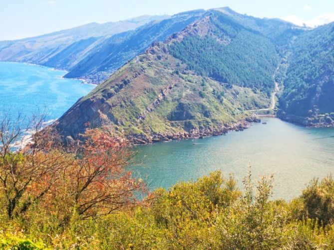 Verdes y azules: foto en Pasaia