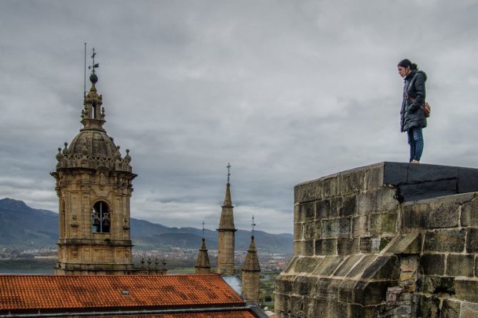 A vista de pájaro: foto en Hondarribia