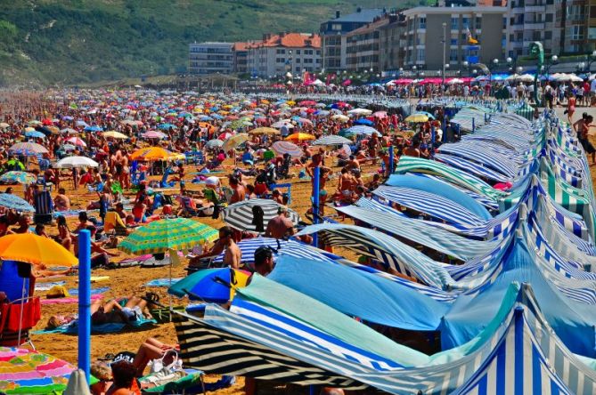 zarautzko hondartza -3: foto en Zarautz