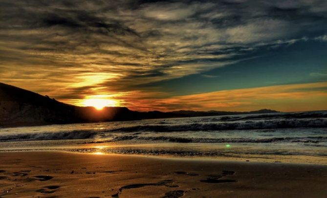 Zumaia atardecer : foto en Zumaia