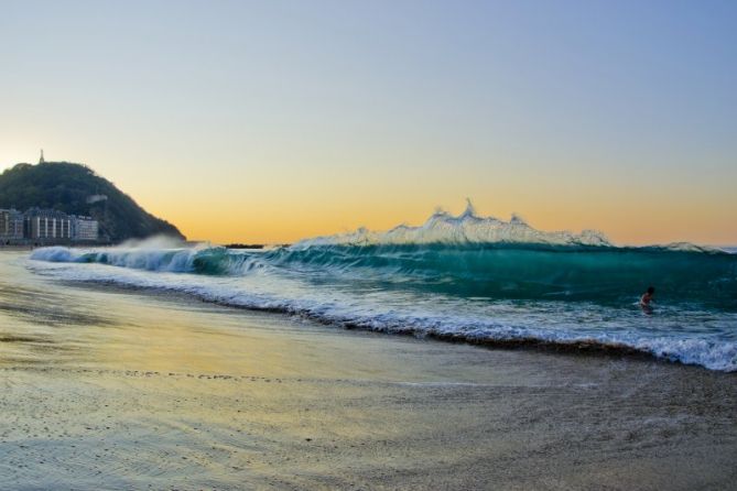 La zurriOLA: foto en Donostia-San Sebastián