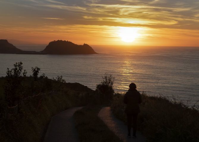 Atardecer : foto en Zarautz