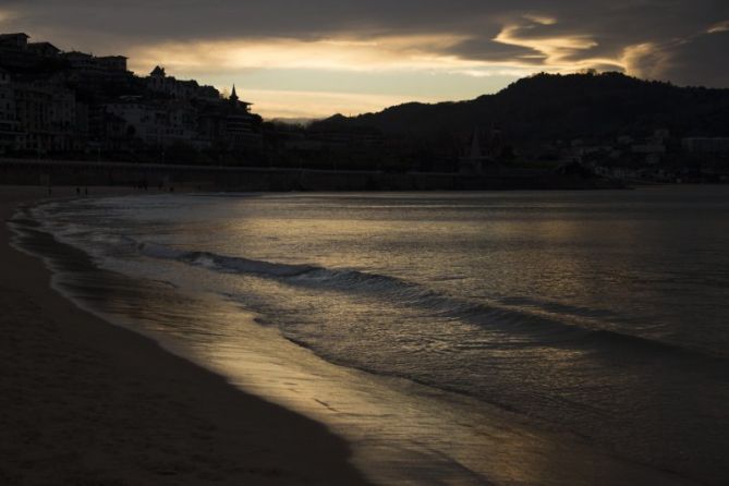 atardecer de la bahía: foto en Donostia-San Sebastián