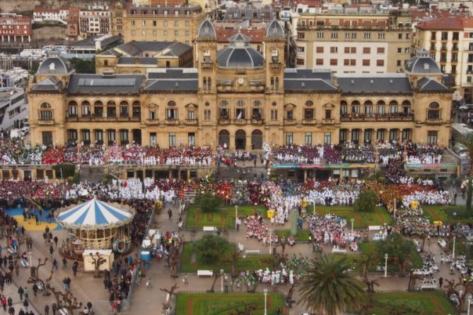 Danborrada prest: foto en Donostia-San Sebastián