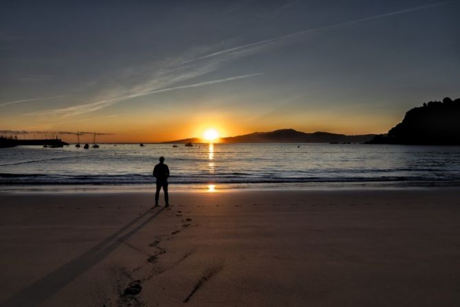 Relajación, tras este amanecer.: foto en Getaria