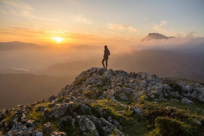 Amanecer en Orkatxategi: foto en Oñati