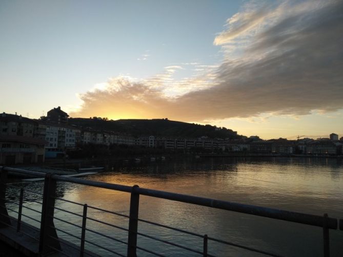 El anochecer: foto en Zumaia